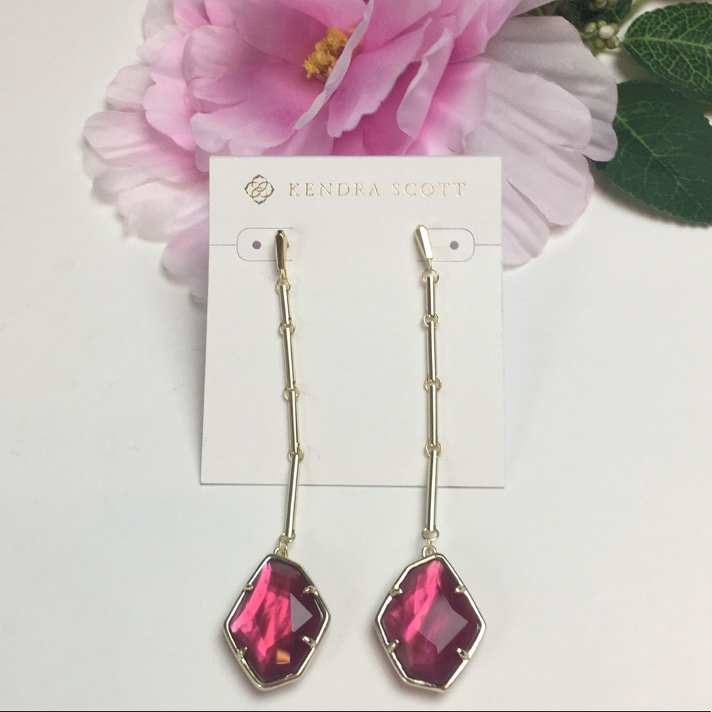 Kendra Scott Charmian Berry Illusion Earrings NWT
